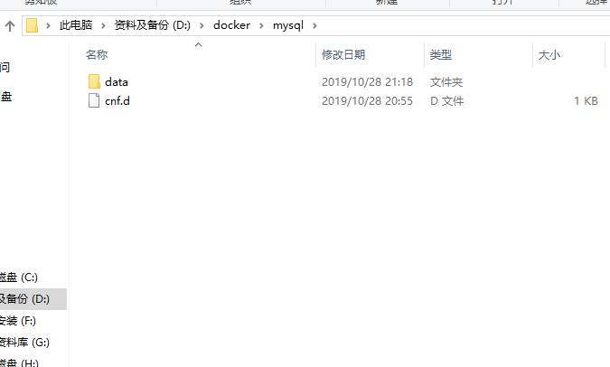 docker中安装MYSQL